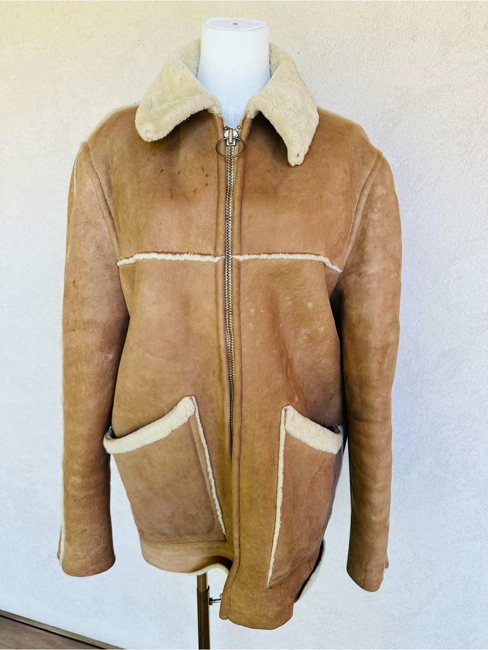 Vintage 70s Sawyer Of Napa Shearling Jacket